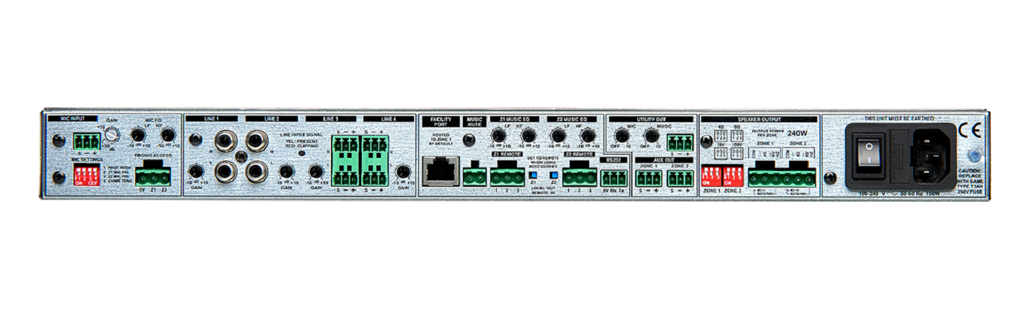 Cloud 2 Channel Mixer Amplifier 2x240W