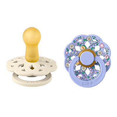 Bibs x Liberty 2 Pack Colour Boheme Chloe Meadow Latex Size 2 Ivory Mix