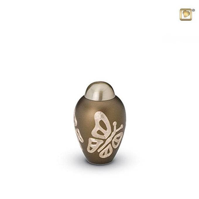 Elegant vlinders brons mini Elegant vlinders brons mini