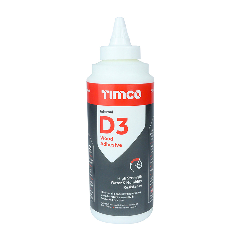 TIMCO Internal D3 Wood Adhesive 500ml Bottle