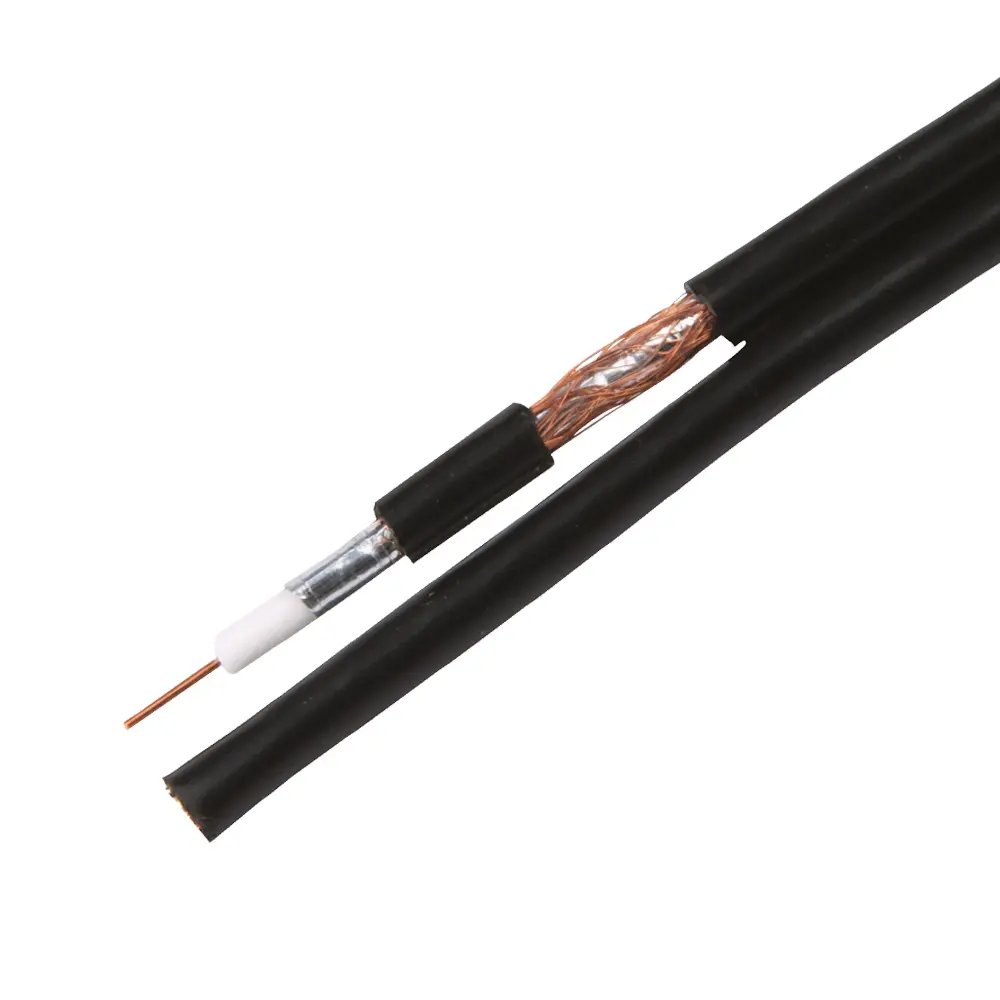 CCS Coaxial Shotgun Satellite Cable Black 100m