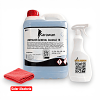 Limpiador Multiusos Sauvagee. con Pulverizador y Bayetilla de Microfibra - Karawan