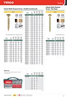 Classic Mulit-Purpose Screws - PZ - Double Countersunk - Yellow