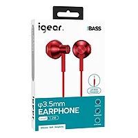 iGear 3.5mm Aux Metallic Handsfree - W52 Red