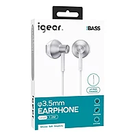 iGear 3.5mm Aux Metallic Handsfree - W52 Silver