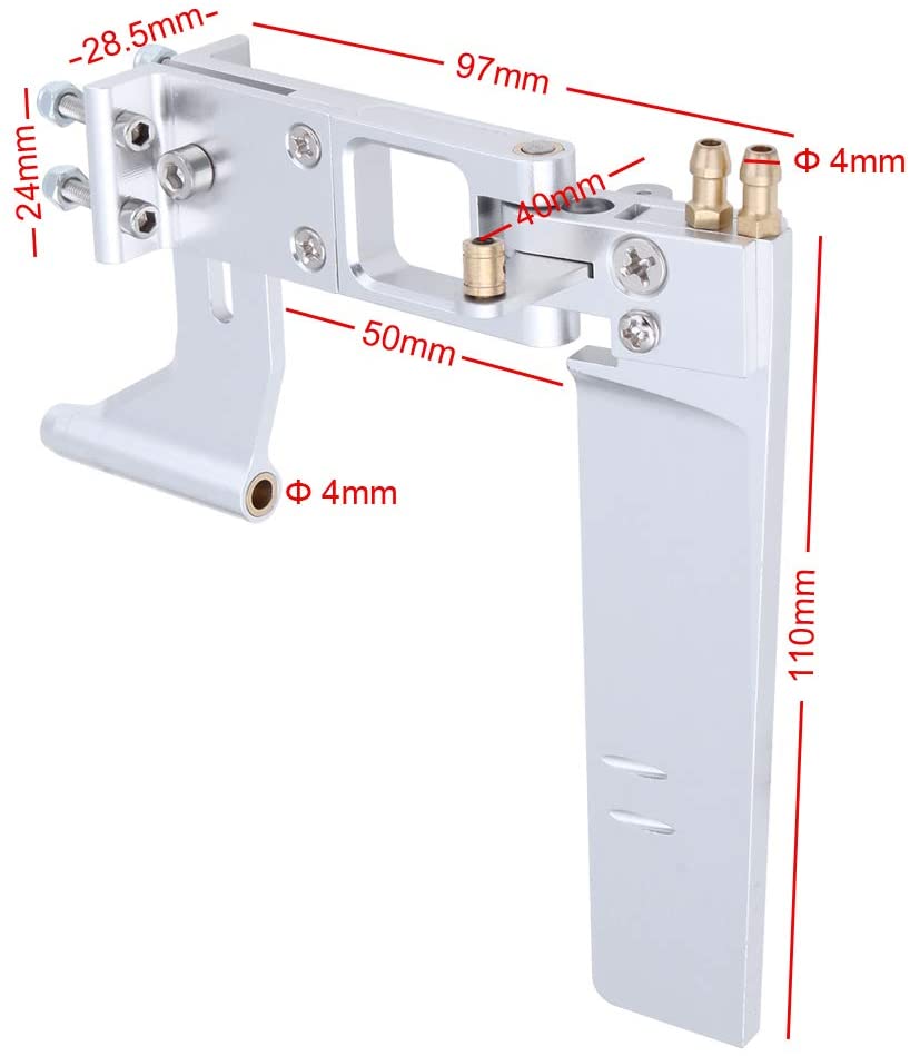 110mm Rudder With 4mm Strut and Flex Shaft