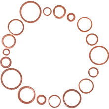 Copper washers set 150 pcs C0406 RICHMANN Copper washers set 150 pcs C0406 RICHMANN