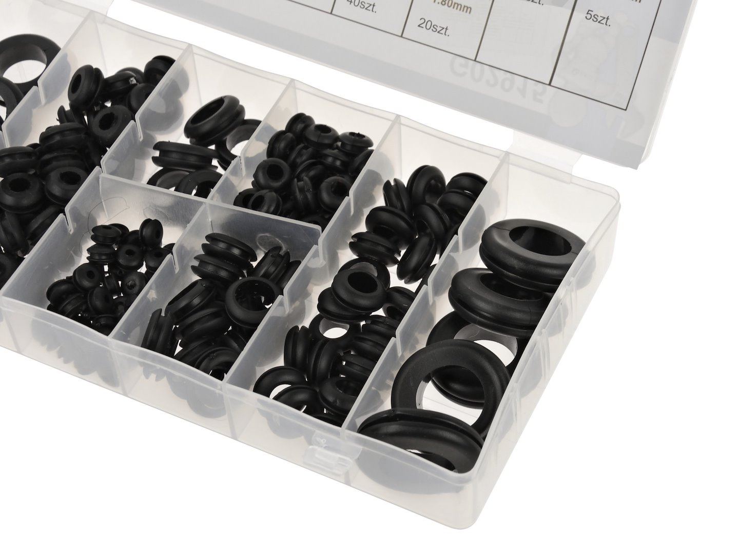 Rubber Grommets Assortment Set 180pcs G02915