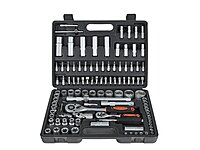 Socket Set with Ratchets, Adapters and Extensions 1/2 and 1/4 in. Drive 108 pcs G10151 HEIDMANN