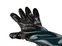 Rubber Sandblasting Gloves G02028