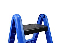 Two-step Small Ladder Folding Plastic Step 150kg 60cm GEKO G02430