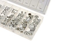 150pcs Aluminium Rivet Nuts Assortment G02911 New Product 150pcs Aluminium Rivet Nuts Assortment G02911 New Product