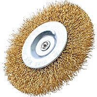 Brass Crimped Wire Wheel Brush 100mm x 6mm RICHMANN C4317