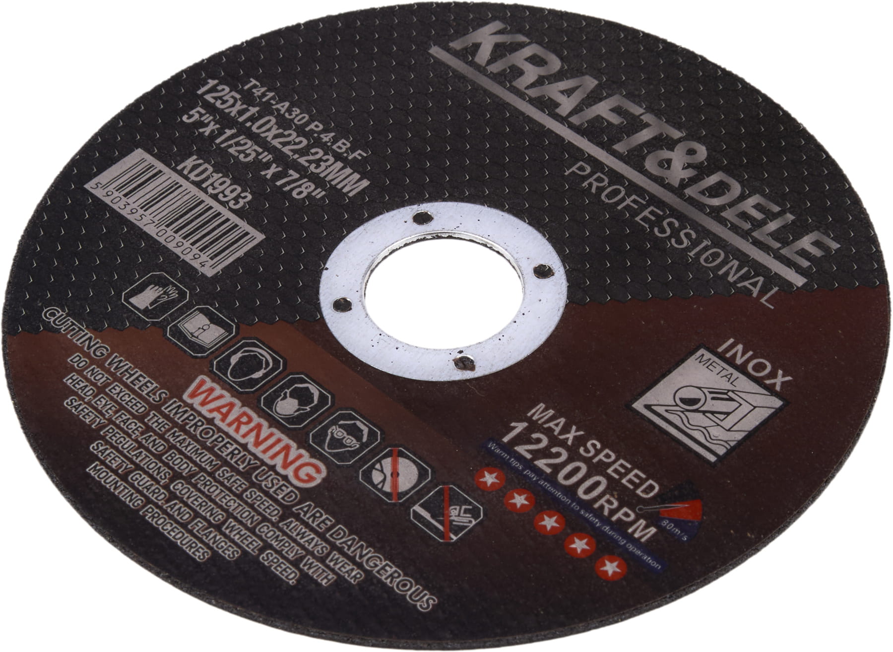 Metal cutting disc 125x1.0x22.23 mm KD1993
