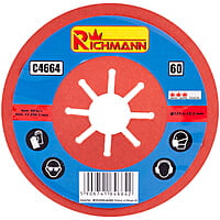 SEMI-FLEXIBLE FIBER DISC 125mm/16 GRICHMANN C4660