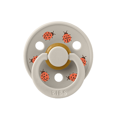 BIBS Pacifier Studio Colour 2 PACK Ladybug Latex size 3 Blush Mix