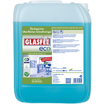 GLASFEE ECO | Ökologischer Oberflächen-Schnellreiniger | 10 Liter