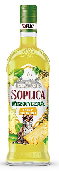 W/SOPLICA EXOTIC PINEAPPLE STAR FRUIT (ANANAS KARAMBOLA) 21% 0.5L/15