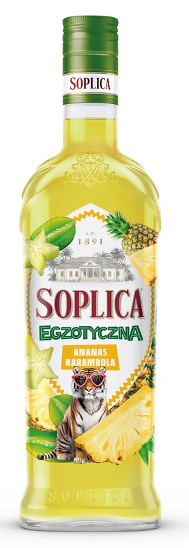 W/SOPLICA EXOTIC PINEAPPLE STAR FRUIT (ANANAS KARAMBOLA) 21% 0.5L/15