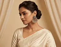 Chandbali Earrings with Ghungroo Cluster
