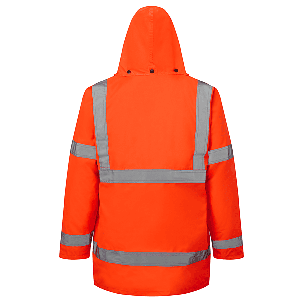Orange High Visibility Delux Parka Jacket L