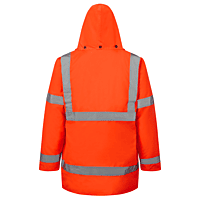 Orange High Visibility Delux Parka Jacket M