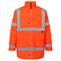 Orange High Visibility Delux Parka Jacket XL