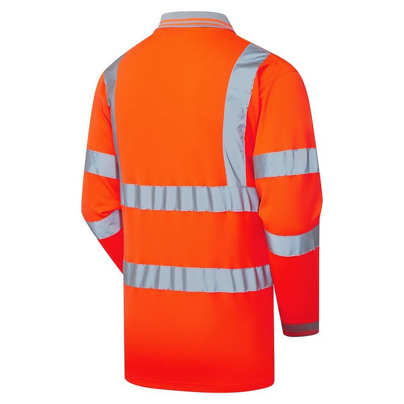 Supertouch L Orange Hi Vis Rail Long Sleeve