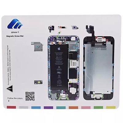 Apple iPhone 6 Magnetic Easy Manage Project Mat , Screw Management Diagram