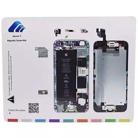 Apple iPhone 6 Magnetic Easy Manage Project Mat , Screw Management Diagram