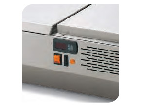 Vitrina expositora de refrigeración de ingredientes