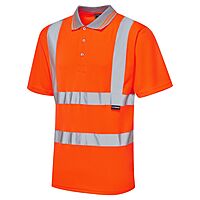 Orange Hi Vis Rail Polo Shirt 2XL