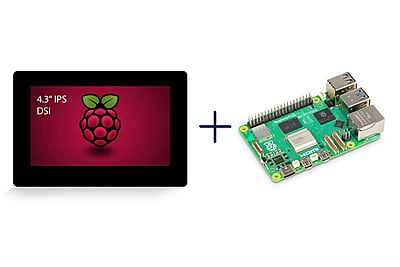 *Bundle* 4.3" DSI Touch Display Kit with Raspberry Pi 5 (8GB)