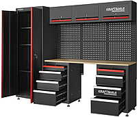 WORKSHOP FURNITURE SET KD5861 H-189cm,W-260cm,D-46cm WORKSHOP FURNITURE SET KD5861 H-189cm,W-260cm,D-46cm