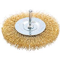 Brass Crimped Wire Wheel Brush 100mm x 6mm RICHMANN C4317