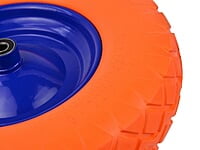 PU orange wheel 4.00-8 with blue rim G71024 PU orange wheel 4.00-8 with blue rim G71024