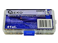 41 pcs Car Air Conditioning A/C Core Valves Assortment G02814 GEKO 41 pcs Car Air Conditioning A/C Core Valves Assortment G02814 GEKO