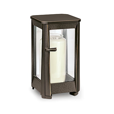 Lantaarn brons vierkant