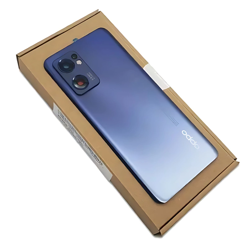Genuine Oppo Reno7 5G , Find X5 Lite - Replacement Battery Cover , Rear Panel With Camera Lens - 4150031 - Starry Black - Authorised