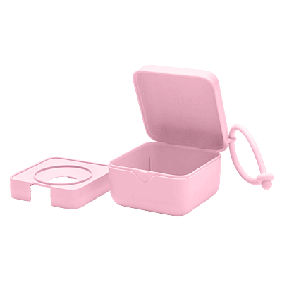 Bibs Pacifier Box Baby Pink
