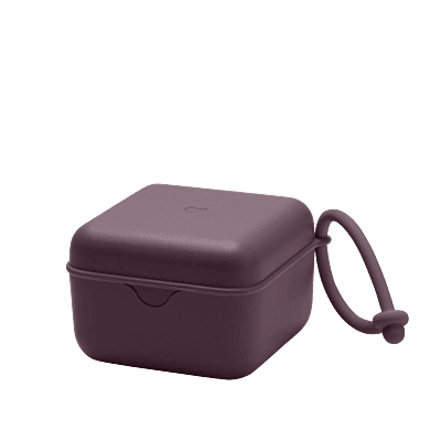 Bibs Pacifier Box Plum Bibs Pacifier Box Plum