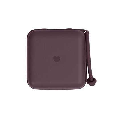 Bibs Pacifier Box Plum Bibs Pacifier Box Plum