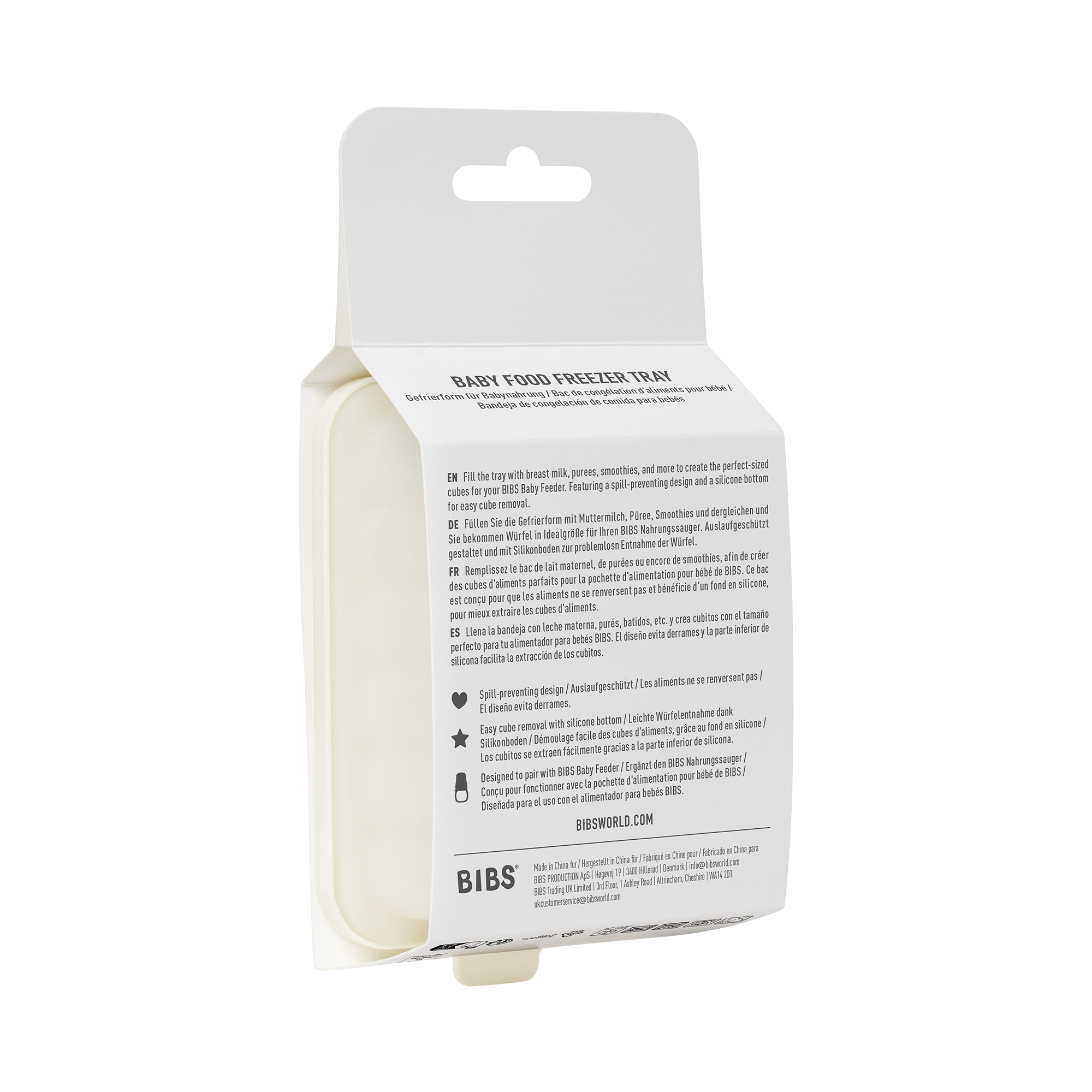 BIBS Baby Food Freezer Tray Ivory