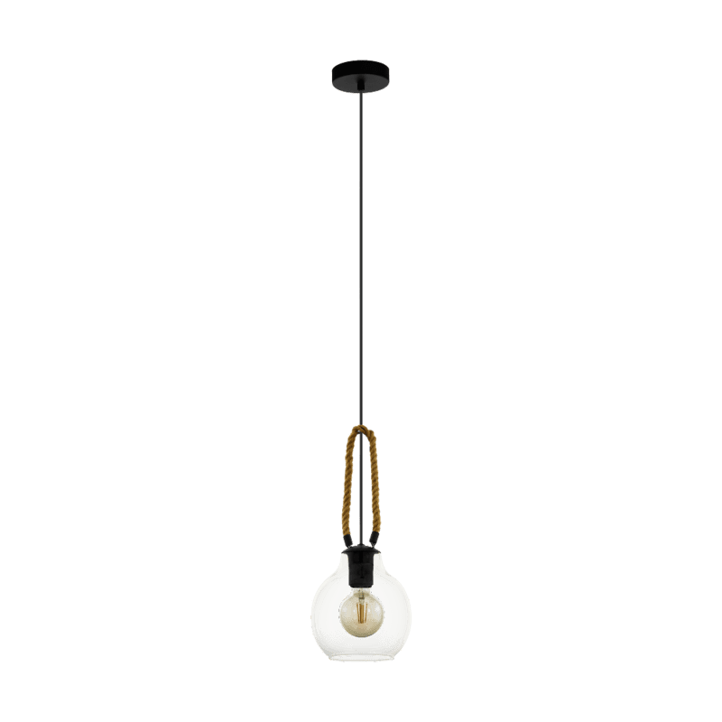 Roding 18 Pendant Black/Wood Glass Roding 18 Pendant Black/Wood Glass