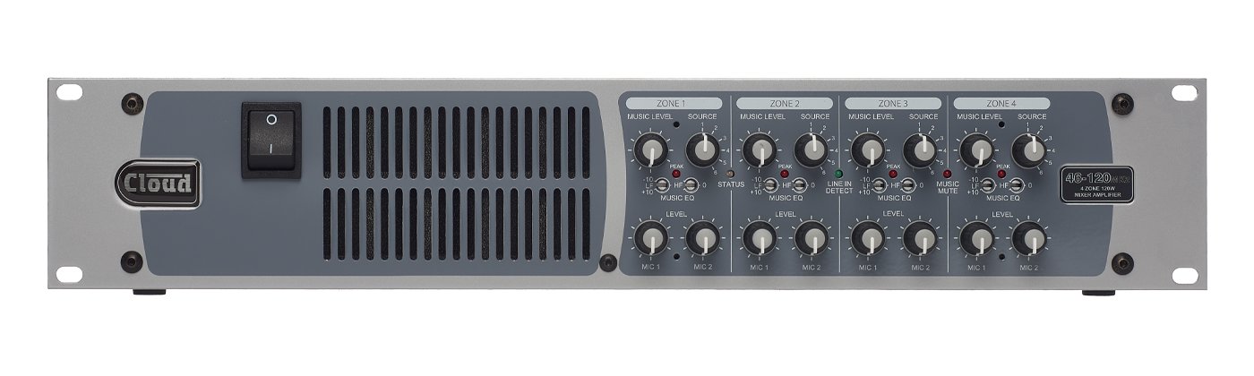 Cloud 4 Channel Mixer Amplifier 4x120W