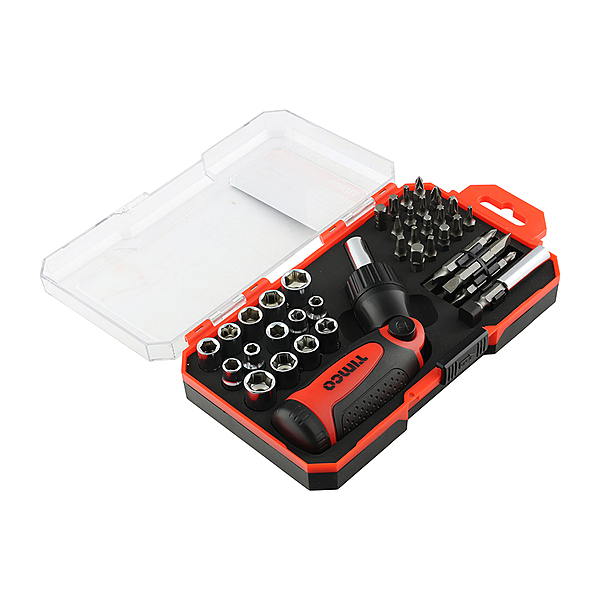 Ratcheting Screwdriver & Bit Set