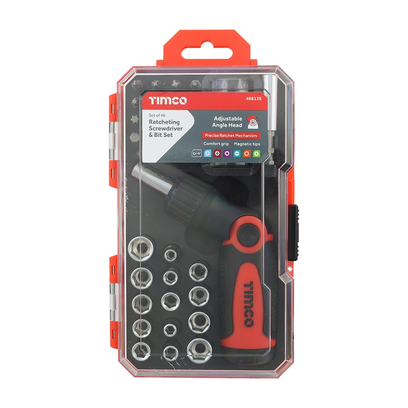 Ratcheting Screwdriver & Bit Set