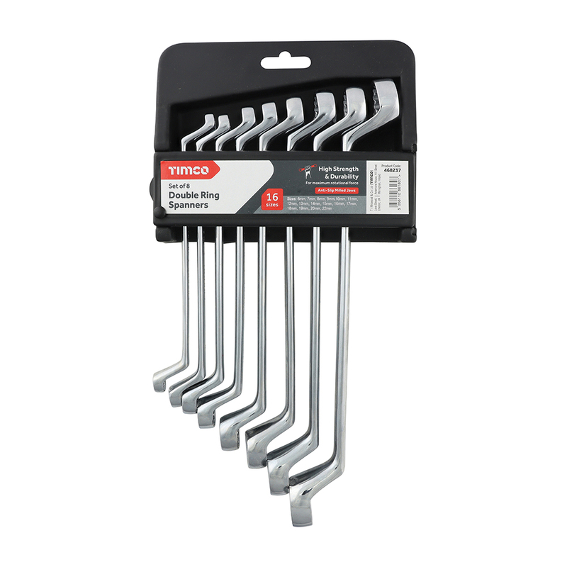 Spanner Set - Double Ring 8pc