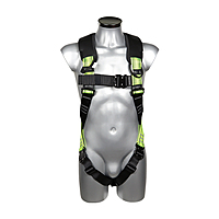 Veiligheidsharnas met 1 Bevestigingspunt SP-111-QRB-SCAFF – Zwart/Geel