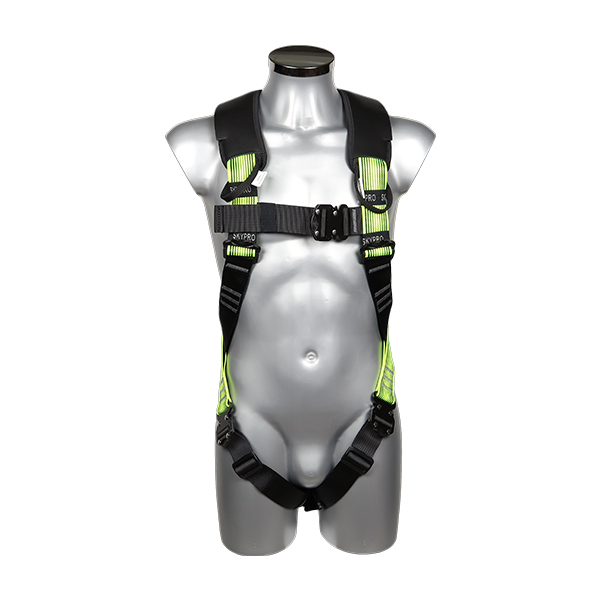 Veiligheidsharnas met 1 Bevestigingspunt SP-111-QRB-SCAFF – Zwart/Geel